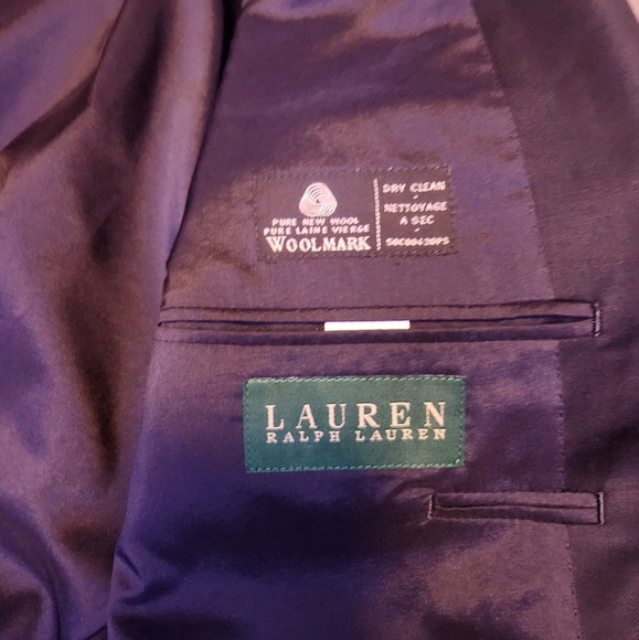 Lauren Ralph Lauren LRL 100% Wool Navy Blue Blazer with Gold Buttons - 38 Reg - Picture 5 of 7